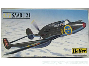 Сборная модель из пластика Самолет SAAB J21 1:72 Хэллер - фото