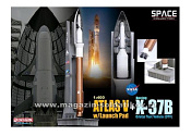 Д Космический аппарат Atlas V Rocket with Launch pad & Boeing X-37B (1/400) Dragon. Космос - фото