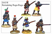 Фигурки из металла DA 58 Наёмники нгони руга-руга, 28 mm Foundry - фото
