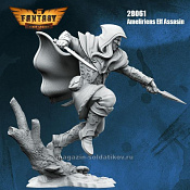 Сборная миниатюра из смолы Ameliriens Elf Assassin,First Legion - фото