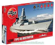Сборная модель из пластика А Корабль TYPE 45 Destroyer (1/350) Airfix - фото