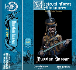 Бюст из смолы Russian hussar, 1:10 Medieval Forge Miniatures (A-016) (A-016)