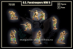 Солдатики из пластика US Paratroopers (1/72) Mars (72120) (72120)
