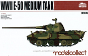 Сборная модель из пластика Germany WWII E-50 Medium Tank with 88 gun, (1:72), Modelcollect - фото