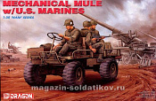 Сборные фигуры из пластика Д Mechanical Mule w/U.S. Marines (1/35) Dragon - фото
