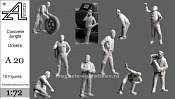 Сборные фигуры из смолы Бетонные джунгли. Водители, 1:72, Alex miniatures - фото