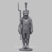 Сборная миниатюра из смолы Сержант-вольтижёр (на плечо), Франция, 1807-1812 гг, 28 мм, Аванпост - фото
