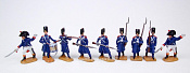 Фигурка из металла в росписи Французская гвардия, зима 1:72, Мастерская братьев Клещенко - фото