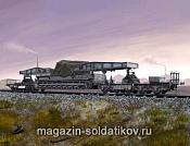 Сборная модель из пластика Немецкая ж/д платформа для перевозки Karl-Geraet (1:72) Hobbyboss - фото