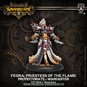 Сборные фигуры из металла PIP 32065 Protectorate Warcaster Feora, Preistess of the Flame - 2009 BLI, Warmachine - фото
