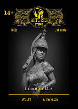 Бюст из смолы Кокетка 1:10, Altores Studio - фото
