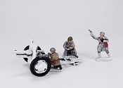 Пушка полковая 76 мм с расчетом, зима 1941 г, 1:72, Мастерская братьев Клещенко. Игровые солдатики - фото