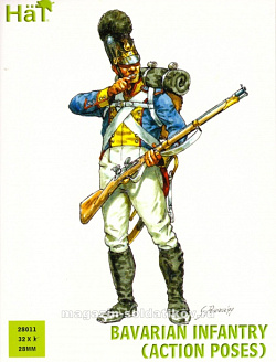Солдатики из пластика Napoleonic Bavarian Infantry (Action) 28 mm, Hat (28011) (28011)
