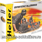Солдатики из пластика Набор солдатиков «Немецкая пехота» 1:72 Хэллер - фото