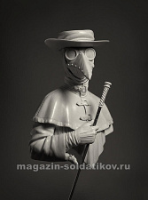 Сборная миниатюра из смолы Чумной доктор 1:9, TRILOKA MINIATURES - фото