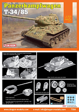 Сборная модель из пластика Д Танк T-34/85 (1:72) Dragon - фото