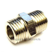 Переходник штуцер 1/4« - штуцер 1/4» (ресивер комп) Jas - фото
