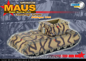 Масштабная модель в сборе и окраске Д Танк в сборе German Super Tank Maus Weight Turret (1/72) Dragon - фото