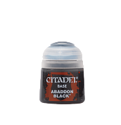 Сборные фигуры из пластика Баночка с краской: Черный Аббадон (Paint Pot: Abbaddon Black) - фото