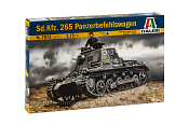 Сборная модель из пластика ИТ Бронеавтомобиль Sd.Kfz.265 Panzerbefehlswagen (1/72) Italeri - фото