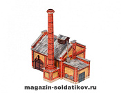 «Котельная». Сборная модель из картона. масштаб НО 1/87, Умбум - фото