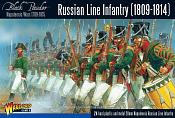 Сборные фигуры из пластика Russian Line Infantry 1809-1814 28 mm Warlord - фото