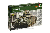 Сборная модель из пластика ИТ Танк Char B1 BIS, 28 мм, Italeri - фото