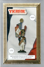 Фигурка из пластика Французские гренадеры гвардии 1805-15 гг., 1:72, Ykreol - фото