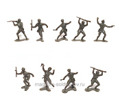 WWII Russian Infantry - 9 in 6 Poses, 1/32 Marx - фото