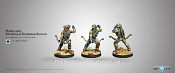 Сборная миниатюра из металла Hardcases, 2nd Irregular Frontiersmen Battalion Infinity - фото