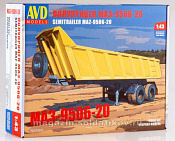 Сборная модель из пластика Сборная модель Полуприцеп МАЗ-9506-20, 1:43, Start Scale Models - фото