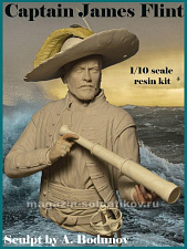 Сборная миниатюра из смолы Captain James Flint, 1/10, Legion Miniatures - фото