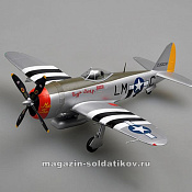 Масштабная модель в сборе и окраске Самолёт P-47D 62FS, 56FG (1:48) Easy Model - фото