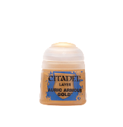 Сборные фигуры из пластика 22-62 Paint Pot: Auric Armour Gold, краска 12 мл - фото