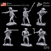 Солдатики из пластика Американская милиция, 1:32 Plastic Platoon - фото