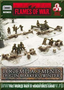Log Emplacements - Dug In (winter) Flames of War (BB148) (BB148)