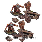 Сборные фигуры из пластика Батарея Гномьих Железнорыгов Mantic - фото