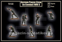 Солдатики из пластика German Panzer Crew in Combat WWII (1/72) Mars (72122) (72122)