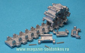 Металлические траки и ведущие звездочки БМП-1 1/35 MasterClub - фото