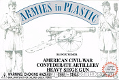 24-пудовое артиллерийское орудие конфедератов., 1/32 Armies in plastic - фото