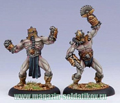 Сборная миниатюра из металла PIP 42006 Cryx Allies Drudge Mind Slaves (2) BLI Warmachine - фото