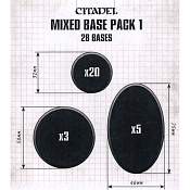 Сборные фигуры из пластика Citadel Mixed Base Pack 1 - фото