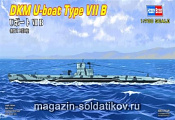 Сборная модель из пластика Подлодка DKM U-boat Type VII B (1/700) Hobbyboss - фото