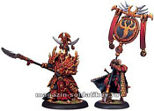 PIP 74043 Skorne Tyrant Commander & Standard Bearer BLI Warmachine - фото