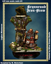 Сборная миниатюра из смолы Krynnruud Iron-Brow 120 mm, Legion Miniatures - фото