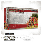 SPQR: Caesar's Legions - Legionaries with gladius & sling 28mm Warlord - фото