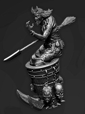 Сказки Старой Руси: Баба Яга (Воительница) 80 мм (1/22) Chronos miniatures - фото