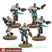 Warpath Corporation enforcers assault team Mantic. Wargames (игровая миниатюра) - фото
