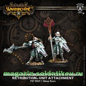 PIP 35029 Retribution Houseguard Halberdier Officer & Standard Bearer BLI, Warmachine - фото