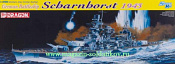 Сборная модель из пластика Д Немецкий корабль Scharnhorst 1943 (1/350) Dragon - фото